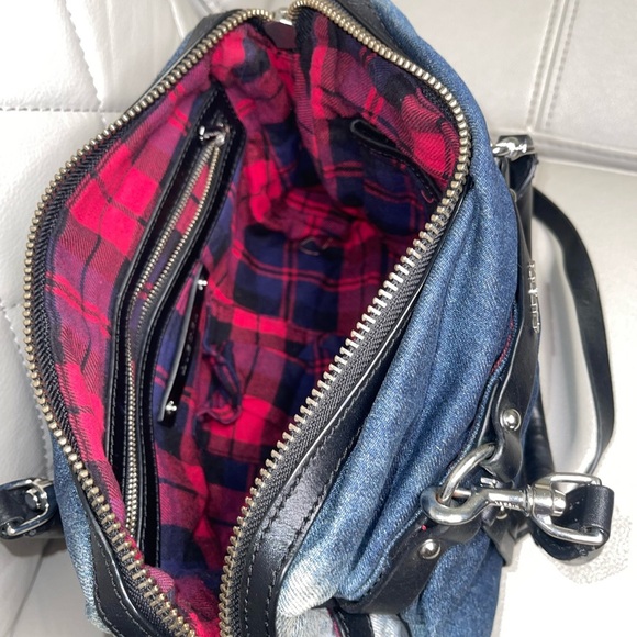 Diesel Women 3Way Denim Shoulder Clutch Handbag - Picture 14 of 14